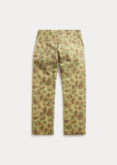 Pantalones Chinos Ralph Lauren Hombre Verde Oliva / Camuflados - Cotton - CQRLB2879